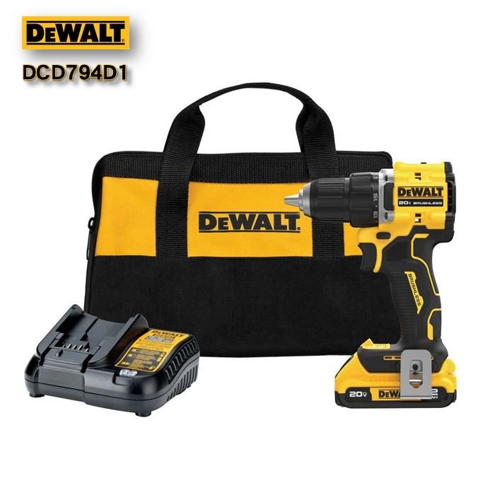 DEWALT デウォルト DCD794D1 電動ドリル ドライバー セット ブラシレス 