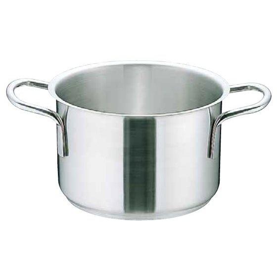 ムラノ インダクション 18-8 ステンレス 寸胴鍋 蓋無 28cm - 調理器具