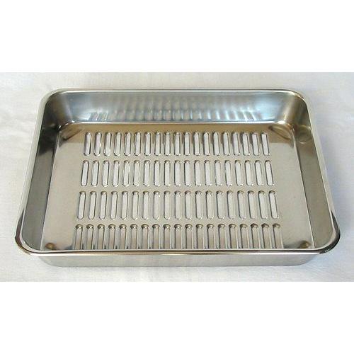 調理用バット 18-8水切バット12枚取（ステンレス製穴明きバット) 1