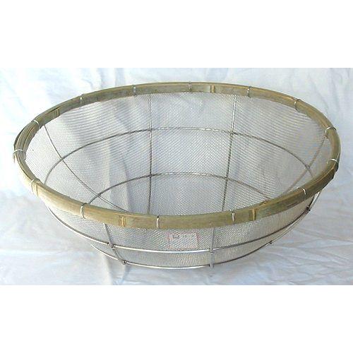 超激得，2025 ざる 18-8竹渕そば揚ざる（10メッシュ）51cm 9-0270-