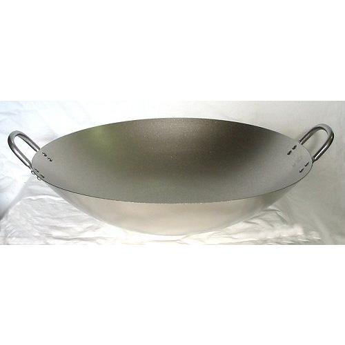 純チタン 直径33cm 中華鍋 中華鍋 両手鍋 純チタン 中華鍋33cm 1-0425-0202 : 料理道具の