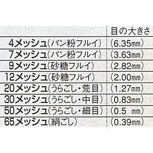 裏ごし器 木枠ステン張り絹ごし（60メッシュ）尺2（36cm） 1-0442