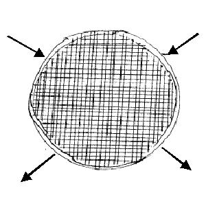 裏ごし器 木枠ステン張り絹ごし（60メッシュ）尺2（36cm） 1-0442