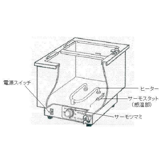 卓上ウォーマー　ES-1W 楽天市場】電気 卓上ウォーマー (湯煎式) ES-1W【代引き不可】【フード