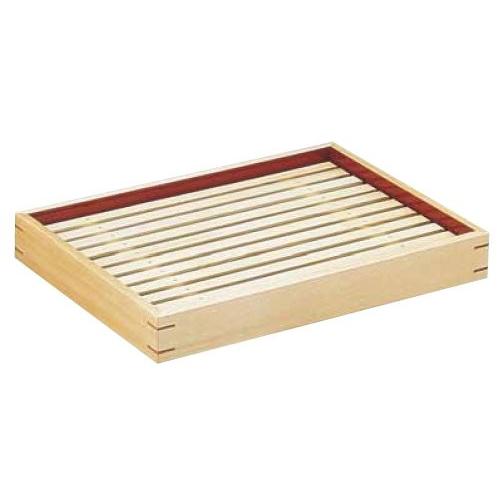惣菜用バット 白木デリカバット（目皿付）大/両面使用・すのこ付き 9-0143-0401