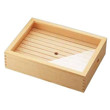 惣菜用野球バット 木製 ネタ箱 目皿・アクリル樹脂蓋付 小/弥助ネタに至適  1-0141-0802 キッチン、日用品、文具-ざる、ボウル、バット-調理器具