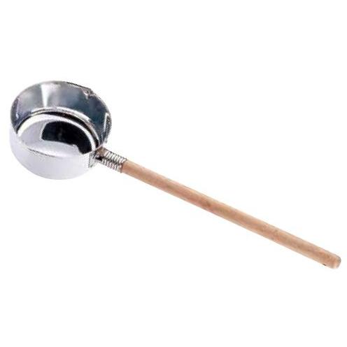 21-0 口付水杓子10cm/ステンレス製木柄しゃくし 1-0200-0102 : 料理