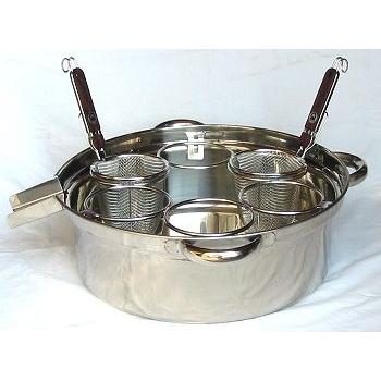 ゆで釜 18-8 デカてぼ専用リング5穴 15cm用 ラーメン用 1-0398-0901