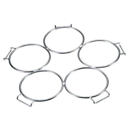 ゆで釜 18-8 デカてぼ専用リング5穴 16ｃｍ用 ラーメン用  1-0398-0902
