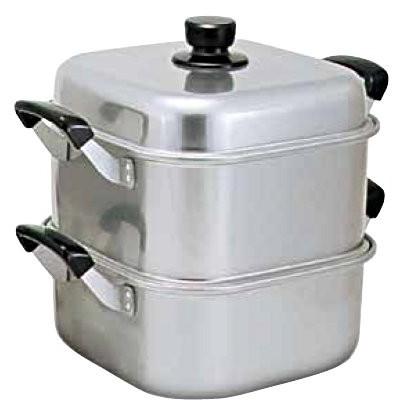 せいろ アルマイト角型蒸器一重28ｃｍ  1-0411-0903