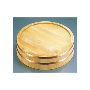 飯台 寿司桶 木製 銅箍飯台（サワラ材）39cm 1-0538-0106 : 料理道具