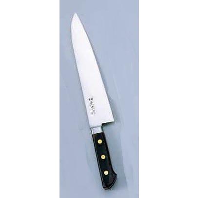 包丁 正広作 本職用日本鋼（口金付） 洋包丁 牛刀 13014 （両刃）30cm 1-0318-0205