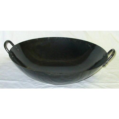 中華鍋 両手中華鍋 山田工業所 鉄 打出し中華鍋51ｃｍ プロ用 1-0425-0609