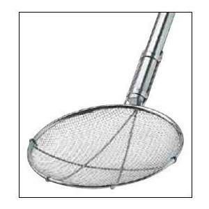 TGK TS パイプ柄給食用すくい網丸型 極荒目24cm  柄長60cm【ASK5803】 TSパイプ柄 給食用すくい網 丸型24cm 柄長60cm 極細目40メッシュ