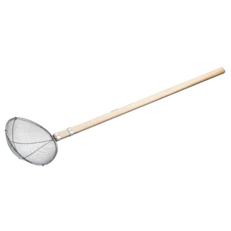 TSステンレス 木柄 給食用 すくい網 スイノー型 全長138cm 荒目 6.5メッシュ 1-0201-0801 : 料理道具のフクジネット ...