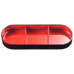 弁当箱 NEWヘギ目小判弁当 黒内朱 二段 松花堂 f8-712-1-2-3 : 料理