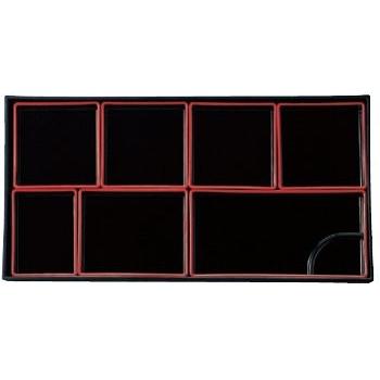 弁当箱 尺7 木目松花堂用マルチボックスEセット 仕切/ABS樹脂製 f8-721 