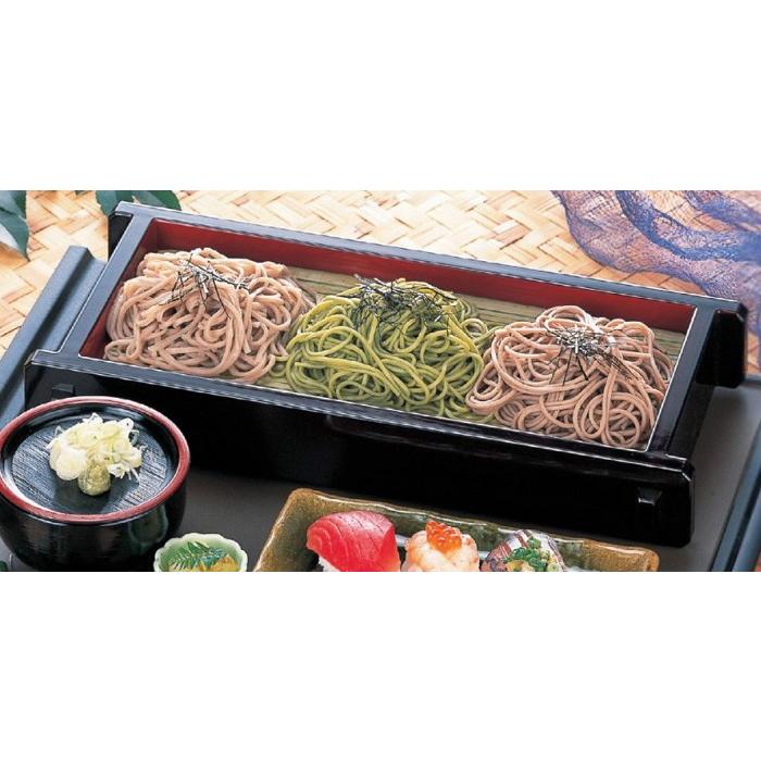 そば用食器 そばセイロ 尺2 長手ツノセイロ 黒内朱 本体(底板無） 日本 