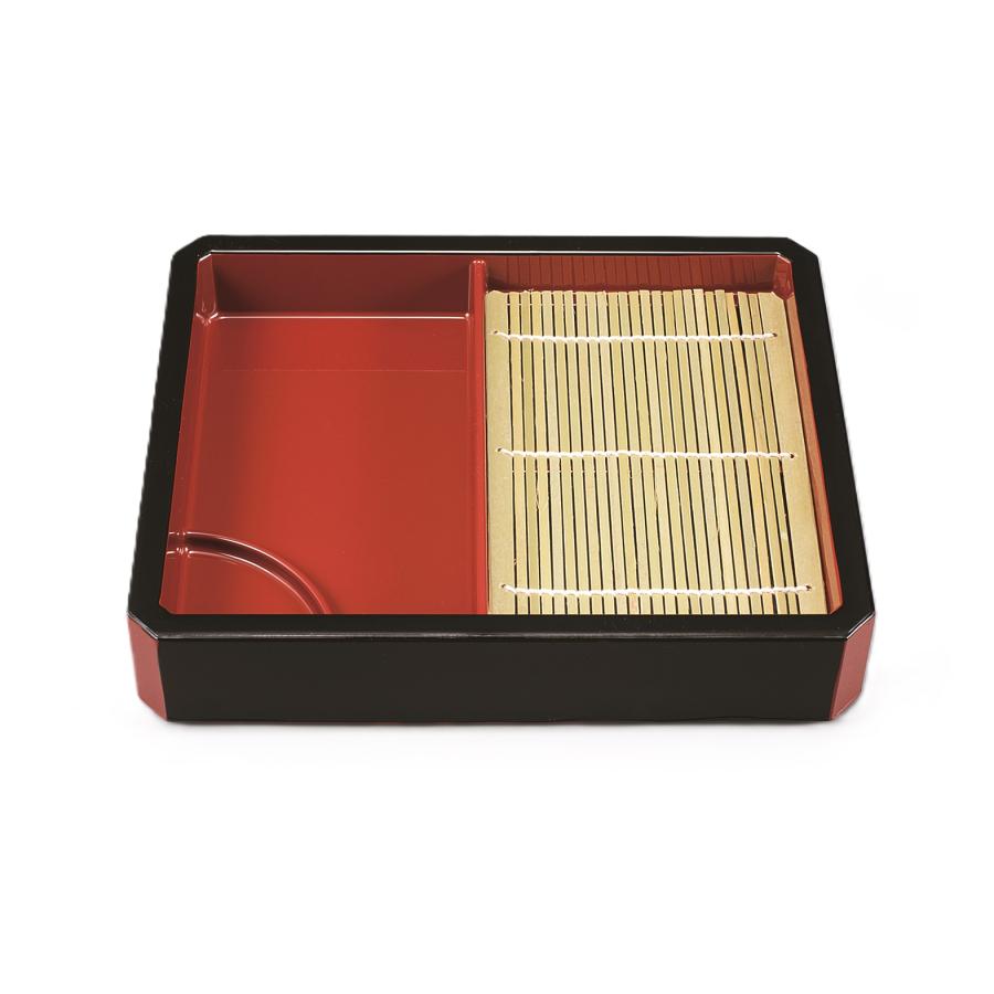 ざるそば用つのせいろ10個　黒内朱 ざるそば用つのせいろ10個 黒内朱