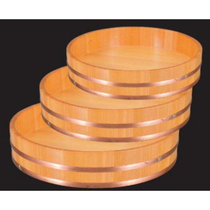 釜あげ 木製白木釜あげ 尺1寸丸桶盛込器 冷や麦 素麺用 f7-679-14