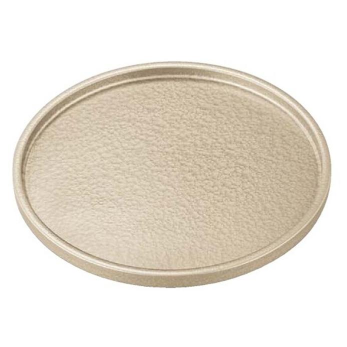 お盆 DX懐石丸盆 シャンパンゴールドアクア 7寸 ABS樹脂 f8-85-22