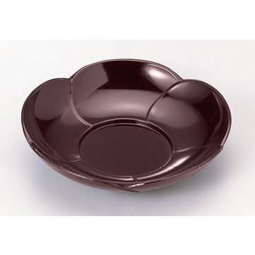 茶托 梅茶托 溜 4寸 木質 f8-1084-7 : 料理道具のフクジネット - 通販