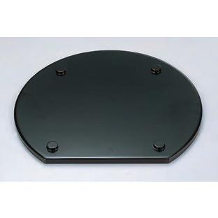 お盆 木製 尺3 東山半月盆 溜漆塗 裏面四ツ足付 f7-103-18 : 料理道具