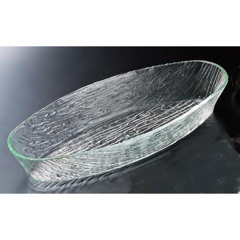 食器皿 さざ波 小判盛鉢 35cm本体 アクリル樹脂 f8-309-8