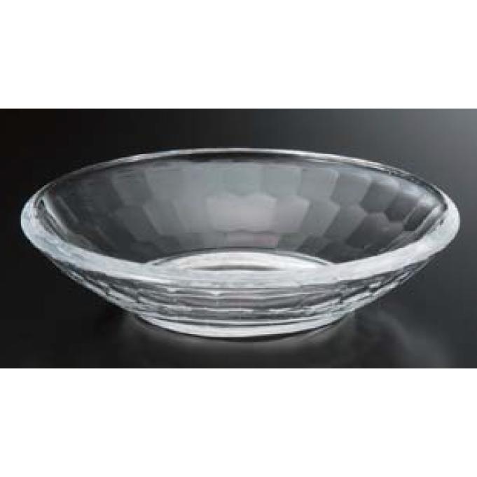 食器皿 亀甲カット 皿 φ97 透明 アクリル樹脂 f8-319-8 : 料理道具の
