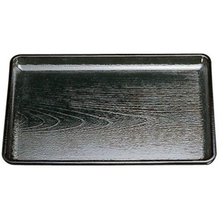 お盆 ケヤキ会席盆 黒 尺0 f6-51-1 f7-29-1 :f5-43-1:料理道具の