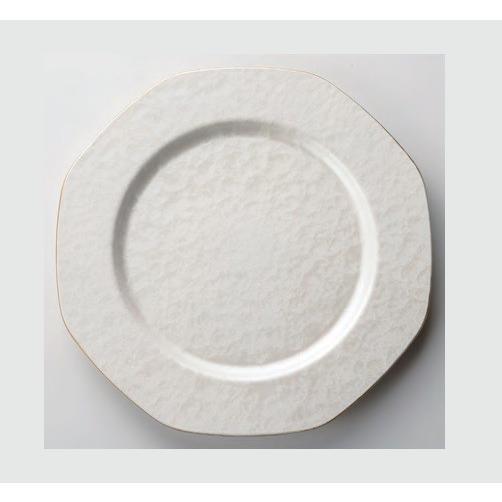 食器皿 31cm八角プレート ホワイトアクア 耐熱ABS樹脂 食洗機対応 f7-560-6｜fukuji-net