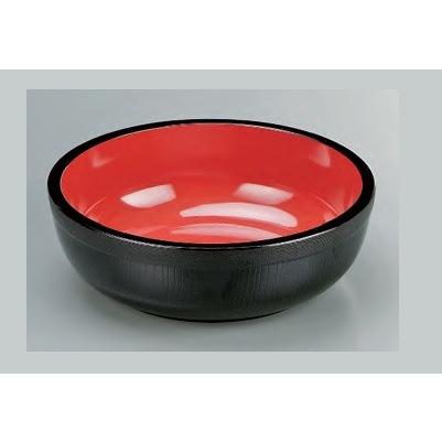 未使用　8寸麺鉢 黒帯朱内朱　10個 伝統工芸 こね鉢 黒内朱 42cm 日本製 / そば 蕎麦 蕎麦打ち そば打ち