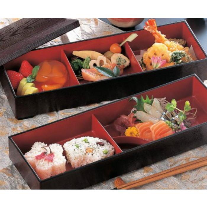 弁当箱 大寿弁当 溜内朱 二段 ABS樹脂製 f8-707-7-11-12 : 料理道具の