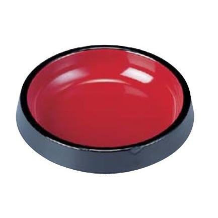 ダイヤ醤油皿 黒内朱 ABS樹脂 f8-842-1 : 料理道具のフクジネット