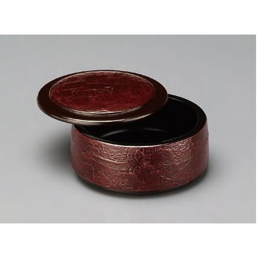 寿司桶 ちらし桶 DXちらし重 油彩漆刻塗 本体・蓋セット ABS樹脂 f8