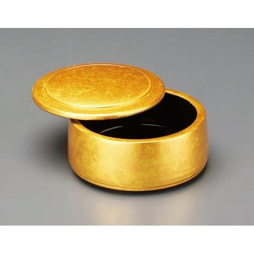 寿司桶 ちらし桶 DXちらし重 二色金箔内黒 本体・蓋セット ABS樹脂