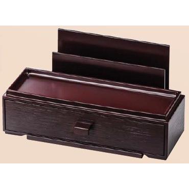 卓上用品 箸箱 カスター＆箸箱 新消溜 f8-1070-3 : 料理道具の