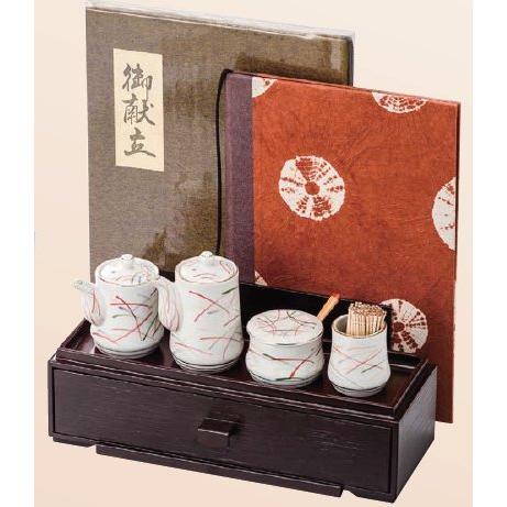 卓上用品 箸箱 カスター＆箸箱 新消溜 f8-1070-3 : 料理道具の