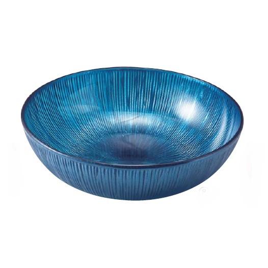 食器皿 33cm(T)スコールカット丸鉢 ブルーパール トライタン樹脂 f8