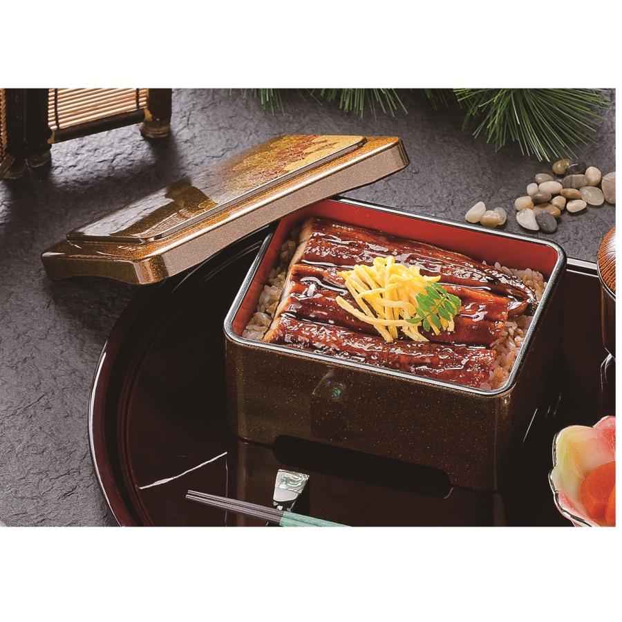 福井クラフト ミニ丼重 和丼重 梨地野菊内朱塗 ABS樹脂 f8-663-3