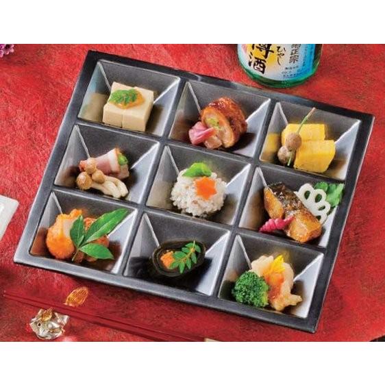 弁当箱仕切 8.5寸松花堂用九ツ仕切 銀透き 正方形 樹脂製 f7-752 弁当箱仕切 8.5寸松花堂用九ツ仕切 銀透き 正方形 樹脂製 f7-752