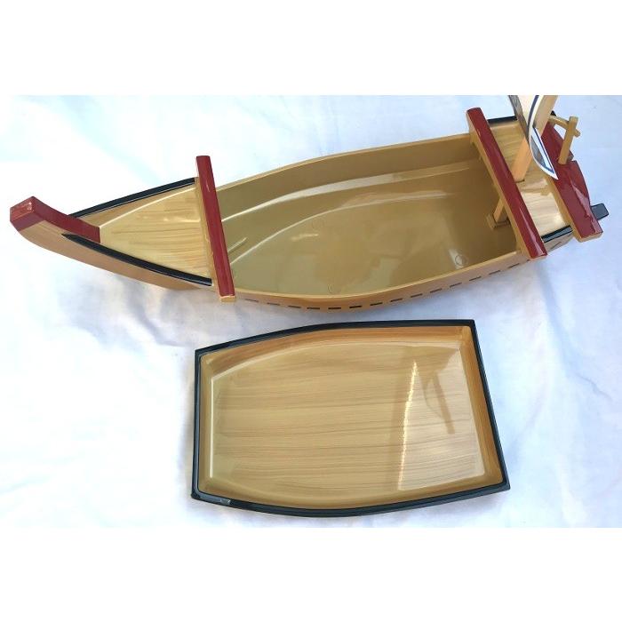 福井クラフト 舟盛り 器 ABS 宝舟 白木 ABS樹脂62cm f8-396-10 : 料理