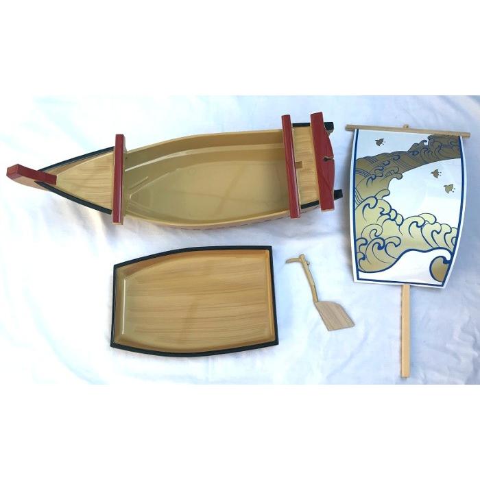 福井クラフト 舟盛り 器 ABS 宝舟 白木 ABS樹脂62cm f8-396-10 : 料理