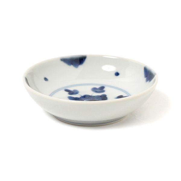 有田焼 福珠窯 染付伊万里牡丹 丸皿 5枚 染付伊万里牡丹5.5寸丸