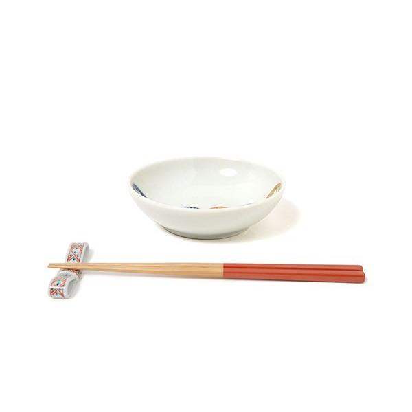 有田焼 小皿 染錦丸紋つなぎ3.5寸丸小皿【福珠窯（有田焼窯元）】 : 福