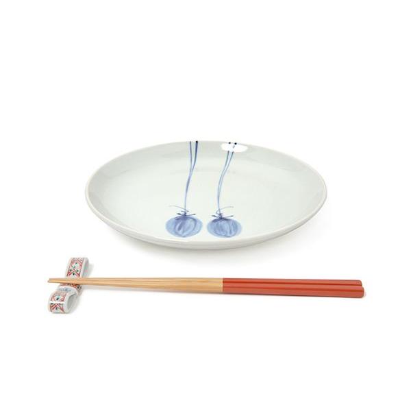 有田焼 取り皿 染付干柿5.5寸丸皿 【福珠窯（有田焼窯元）】 : 福珠窯
