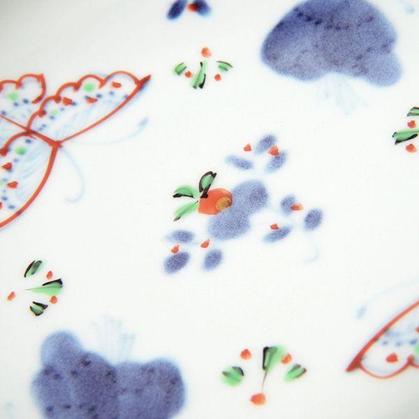 有田焼 取り皿 天啓花蝶4.5寸深皿 【福珠窯（有田焼窯元）】 : 福珠窯