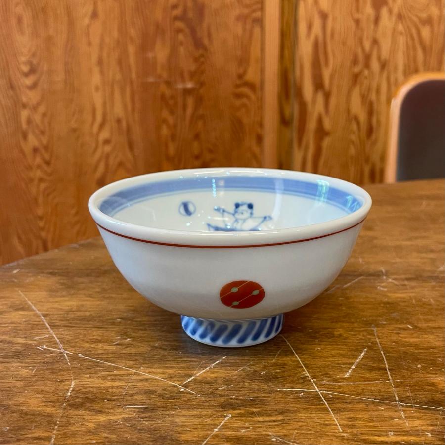 有田焼 お茶碗 染錦唐子 ご飯茶碗（大） 【福珠窯（有田焼窯元