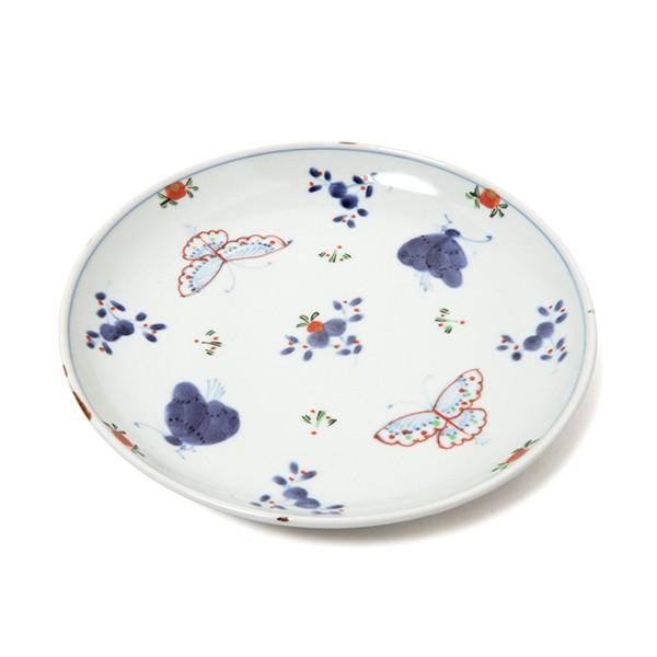 有田焼 福珠窯 天啓花蝶 6枚 fukujugama_f00577 丸皿 天啓花蝶 磁器