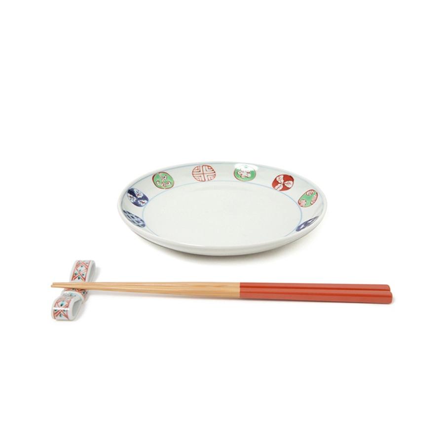 有田焼 取り皿 染錦丸紋4.5寸丸皿 【福珠窯（有田焼窯元）】 : 福珠窯